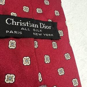 Christian dior silk neck tie